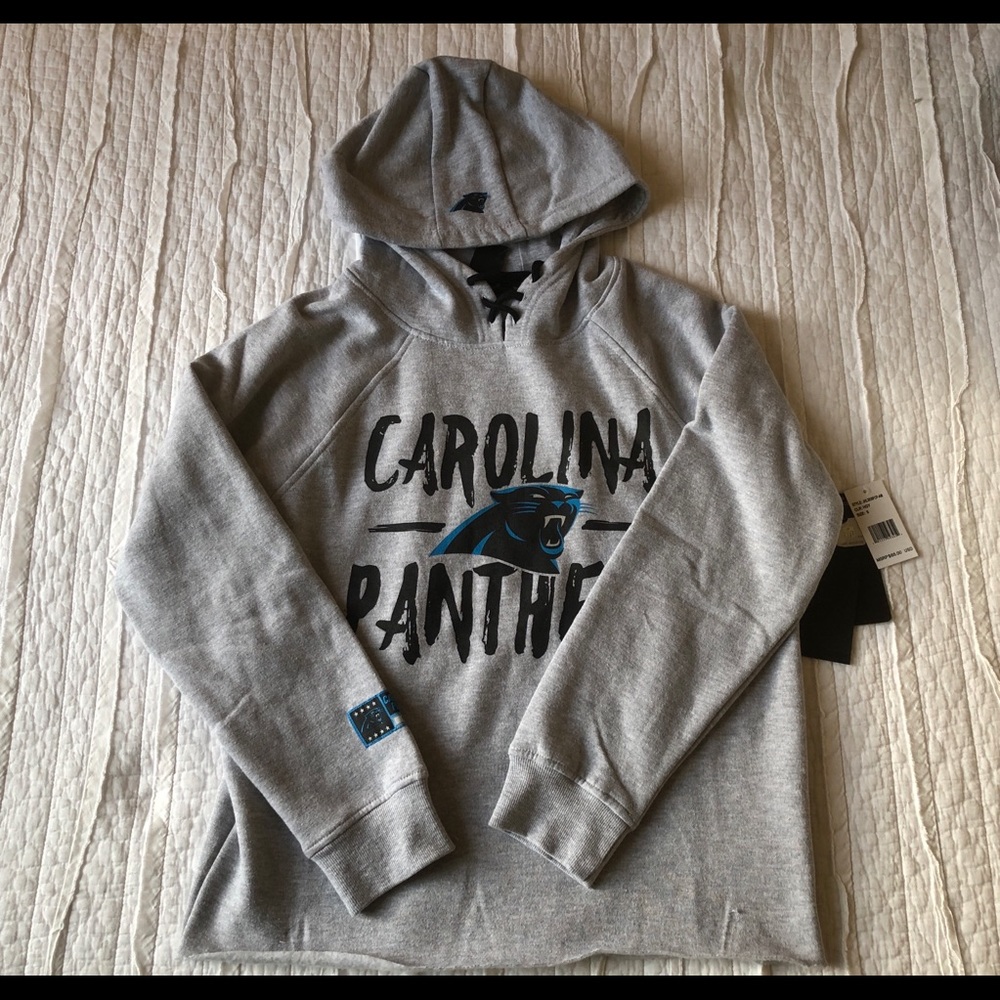 NWT NFL Carolina Panthers Cropped Hoodie